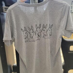 import placeholder for sku donkey outline womans v neck t shirt