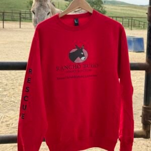 Rancho Burro Logo Sweatshirt-Red