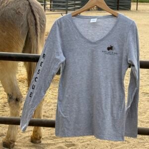 Rancho Burro V-Neck Long Sleeve - Grey
